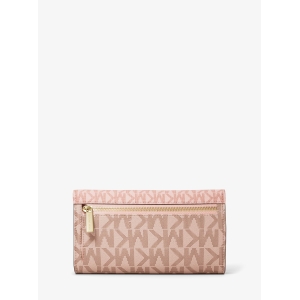Jet Set Large Signature Logo Tri-Fold Wallet - Pwd Blsh Mlt - Image 4
