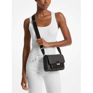Bradshaw Medium Signature Logo Messenger Bag - Black - Image 5
