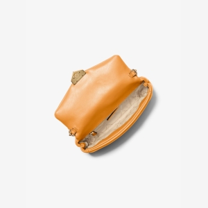 Michael Kors Outlet Soho Small Convertible Shoulder Bag - RADIANT ORANGE - Image 3