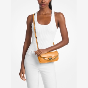 Michael Kors Outlet Soho Small Convertible Shoulder Bag - RADIANT ORANGE - Image 4