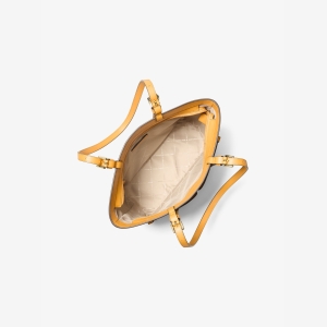 Michael Kors Outlet Jet Set Medium Signature Logo Pocket Tote Bag - Image 3