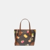 Michael Kors Outlet Eva Extra-Small Printed Signature Logo Convertible Tote Bag