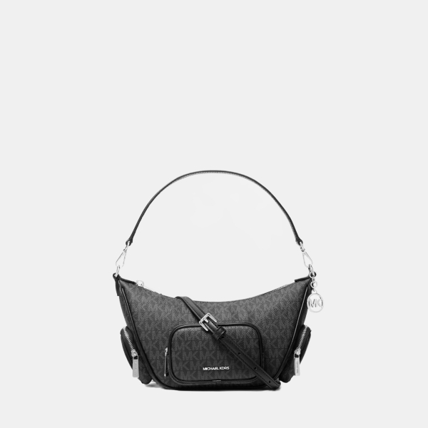 Michael Kors Outlet Merritt Small Signature Logo Convertible Crossbody Bag