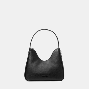 Michael Kors Outlet Nayla Small Pebbled Leather Hobo Shoulder Bag