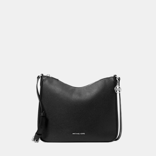 Michael Kors Outlet Nayla Medium Pebbled Leather Messenger Bag