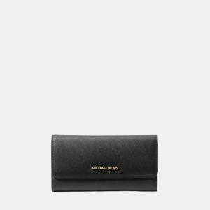Michael Kors Outlet Jet Set Travel Crossgrain Leather Tri-Fold Wallet