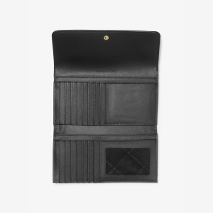 Michael Kors Outlet Jet Set Travel Crossgrain Leather Tri-Fold Wallet - Image 3