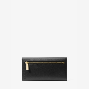Michael Kors Outlet Jet Set Travel Crossgrain Leather Tri-Fold Wallet - Image 4