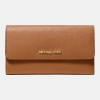 Michael Kors Outlet Jet Set Travel Crossgrain Leather Tri-Fold Wallet
