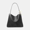 Michael Kors Outlet Christina Large Pebbled Leather Shoulder Bag