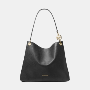 Michael Kors Outlet Christina Large Pebbled Leather Shoulder Bag