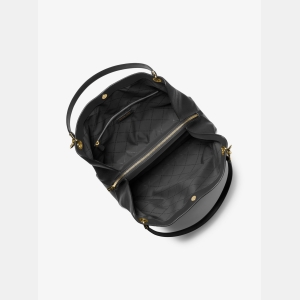 Michael Kors Outlet Christina Large Pebbled Leather Shoulder Bag - Image 3