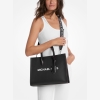 Michael Kors Outlet Mirella Medium Pebbled Leather Tote Bag - Image 5