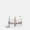 Michael Kors Outlet Greenwich Small Color-Block Signature Logo Crossbody Bag