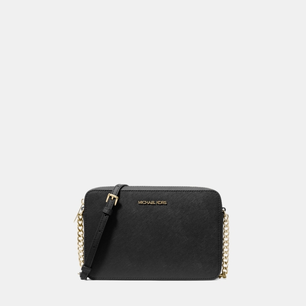 Jet Set Large Saffiano Leather Crossbody Bag