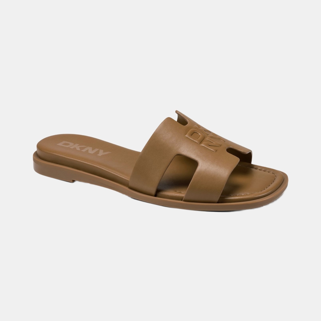 DKNY Women's Columba Slide Flat Sandals - Brown