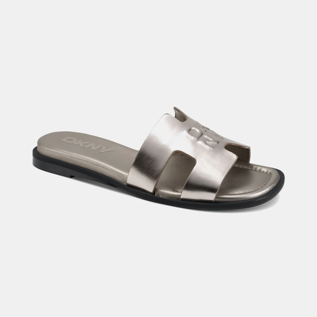 DKNY Women's Columba Slide Flat Sandals - Champagne