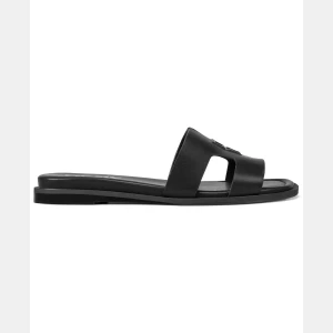DKNY Women's Columba Slide Flat Sandals - Black Smooth - Image 3