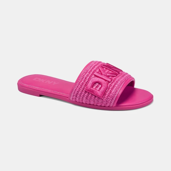 DKNY Women's Winslet Slide Flat Sandals - Hot Pink
