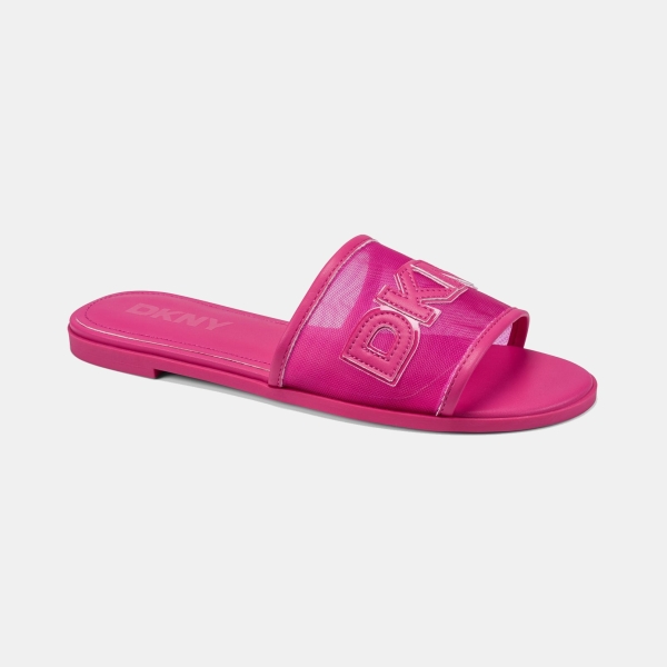 DKNY Women's Wren Slide Flat Sandals - Hot Pink