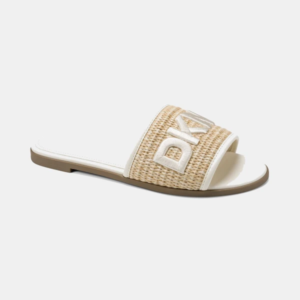 DKNY Women's Winslet Slide Flat Sandals - Natural