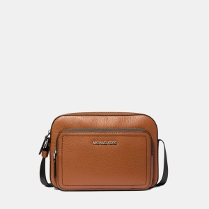 Michael Kors Outlet Cooper Pebbled Leather Utility Crossbody Bag