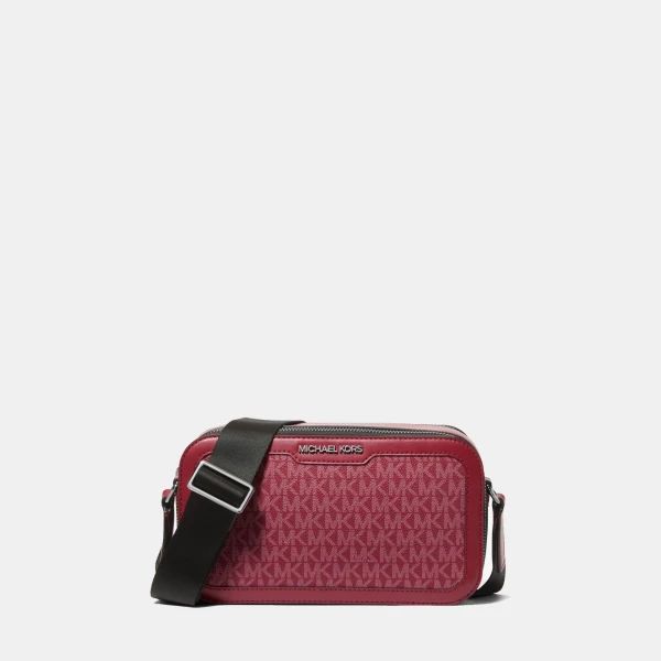 Michael Kors Outlet Cooper Signature Logo Crossbody Bag
