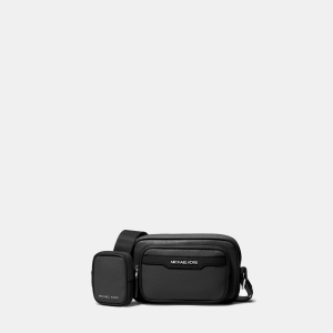 Michael Kors Outlet Cooper Pebbled Leather Camera Bag - BLACK