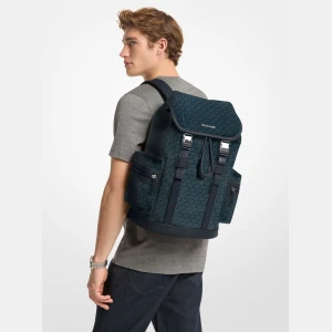 Michael Kors Outlet Cooper Logo Backpack - ADMRL/PLBLUE - Image 5