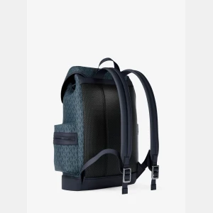 Michael Kors Outlet Cooper Logo Backpack - ADMRL/PLBLUE - Image 6