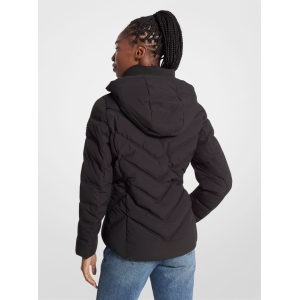 Packable Quilted Puffer Jacket - BLACK - Image 3
