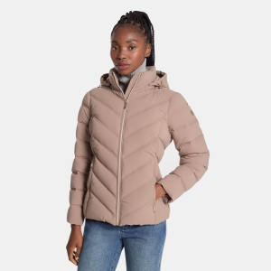 Packable Quilted Puffer Jacket - TAUPE