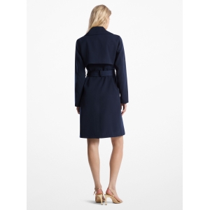 Belted Trench Coat - MIDNIGHT BLUE - Image 3
