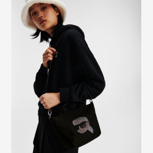 Karl Lagerfeld Ikon rhinestone tote bag - Image 3