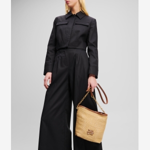 Karl Lagerfeld K/Autograph woven small bucket bag - Image 3