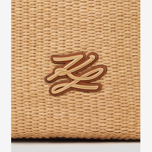 Karl Lagerfeld K/Autograph woven small bucket bag - Image 4