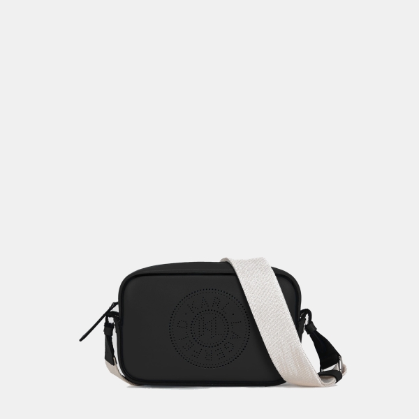Karl Lagerfeld K/Circle perforated crossbody bag