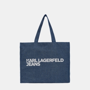 KL Jeans Logo denim shopper