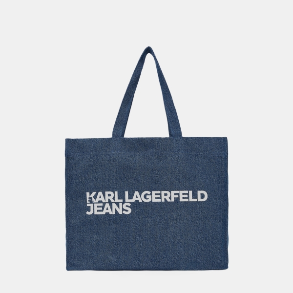 KL Jeans Logo denim shopper