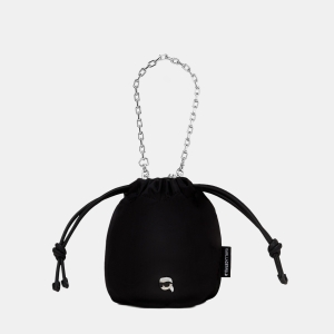 Karl Lagerfeld Ikon nylon small bucket bag