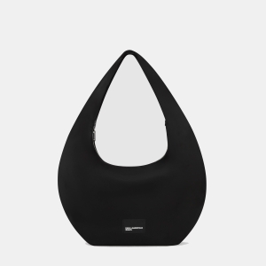 KL Jeans Glossy nylon hobo bag