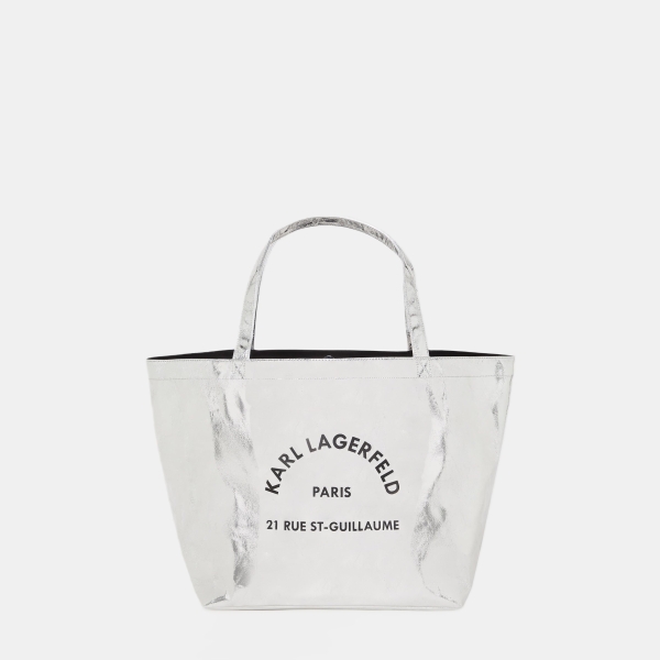 Karl Lagerfeld Rue St-Guillaume metallic shopper