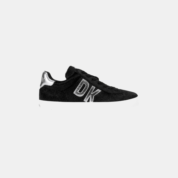 DKNY ABENI FAUX FUR LOW-TOP SNEAKER