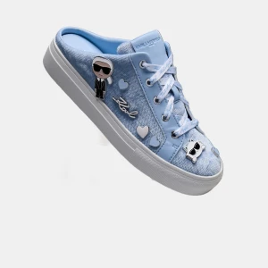 KARL LAGERFELD PARIS CAMBRIA VELVET MULE WITH PINS