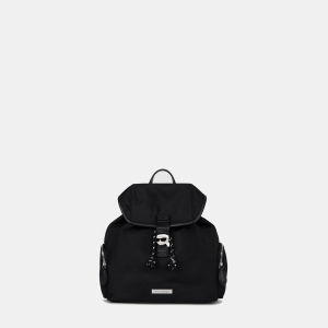 Karl Lagerfeld Ikon nylon small flap backpack