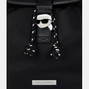 Karl Lagerfeld Ikon nylon small flap backpack - Image 4
