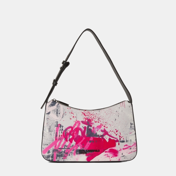 KL Jeans Graffiti print shoulder bag