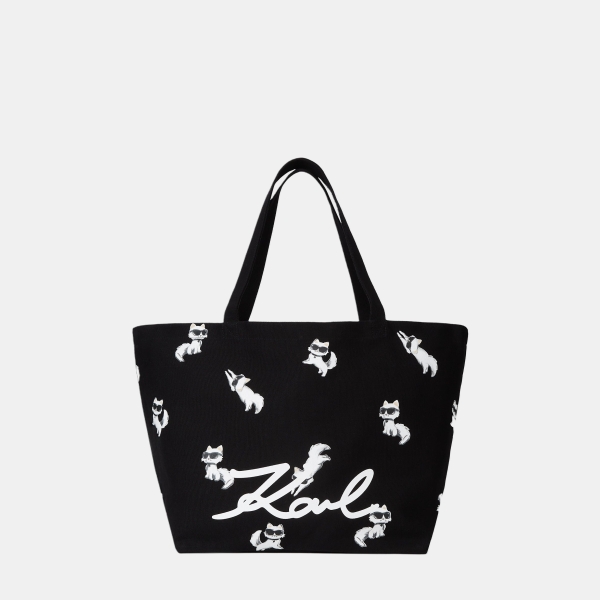 Karl Lagerfeld Ikon Choupette print shopper