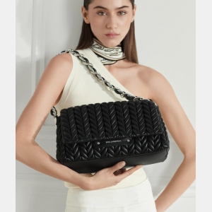 Karl Lagerfeld K/Weave barrel crossbody bag - Image 3