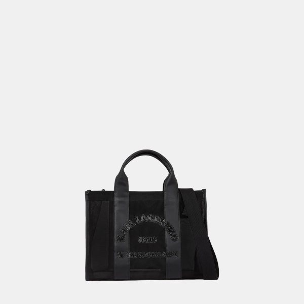 Karl Lagerfeld Rue St-Guillaume square mesh medium tote bag